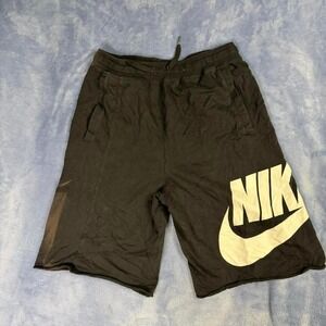 Nike black shorts with white logo, kids Size: XL